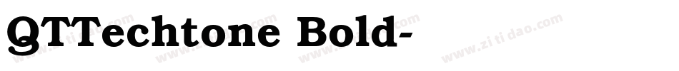 QTTechtone Bold字体转换